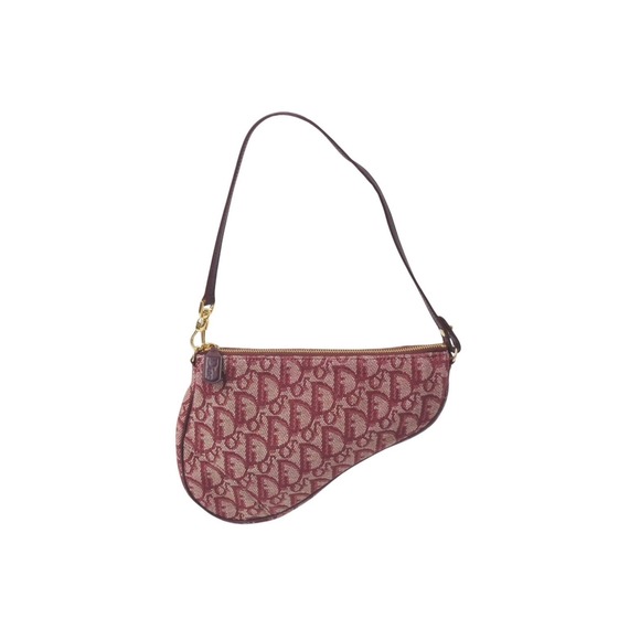 Dior Handbags - Christian Dior Trotter Saddle One Shoulder Hobo Bag Red